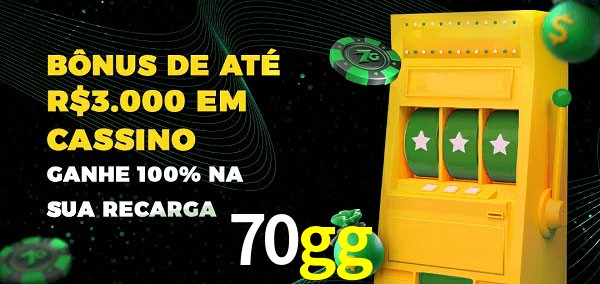 70gg melhor bônus de depósito